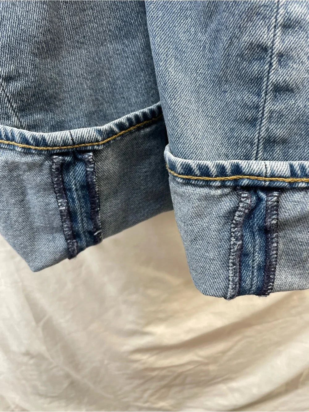 Big E 501 Levi’s vintage button fly jeans light blue men sz  33x34